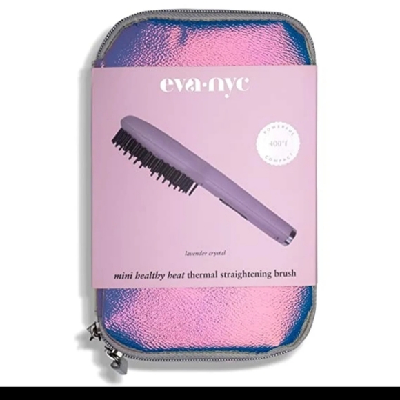 eva n.y.c mini healthy heat thermal straightening brush - Picture 1 of 1